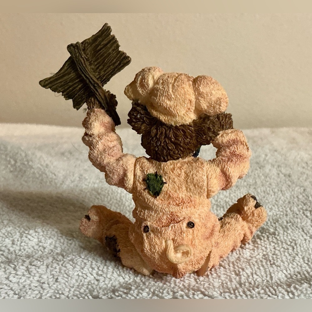 Boyds Bears Pigadilly Honeyglaze Don't Pig OutShoe Box Bears - Picture 4 of 8